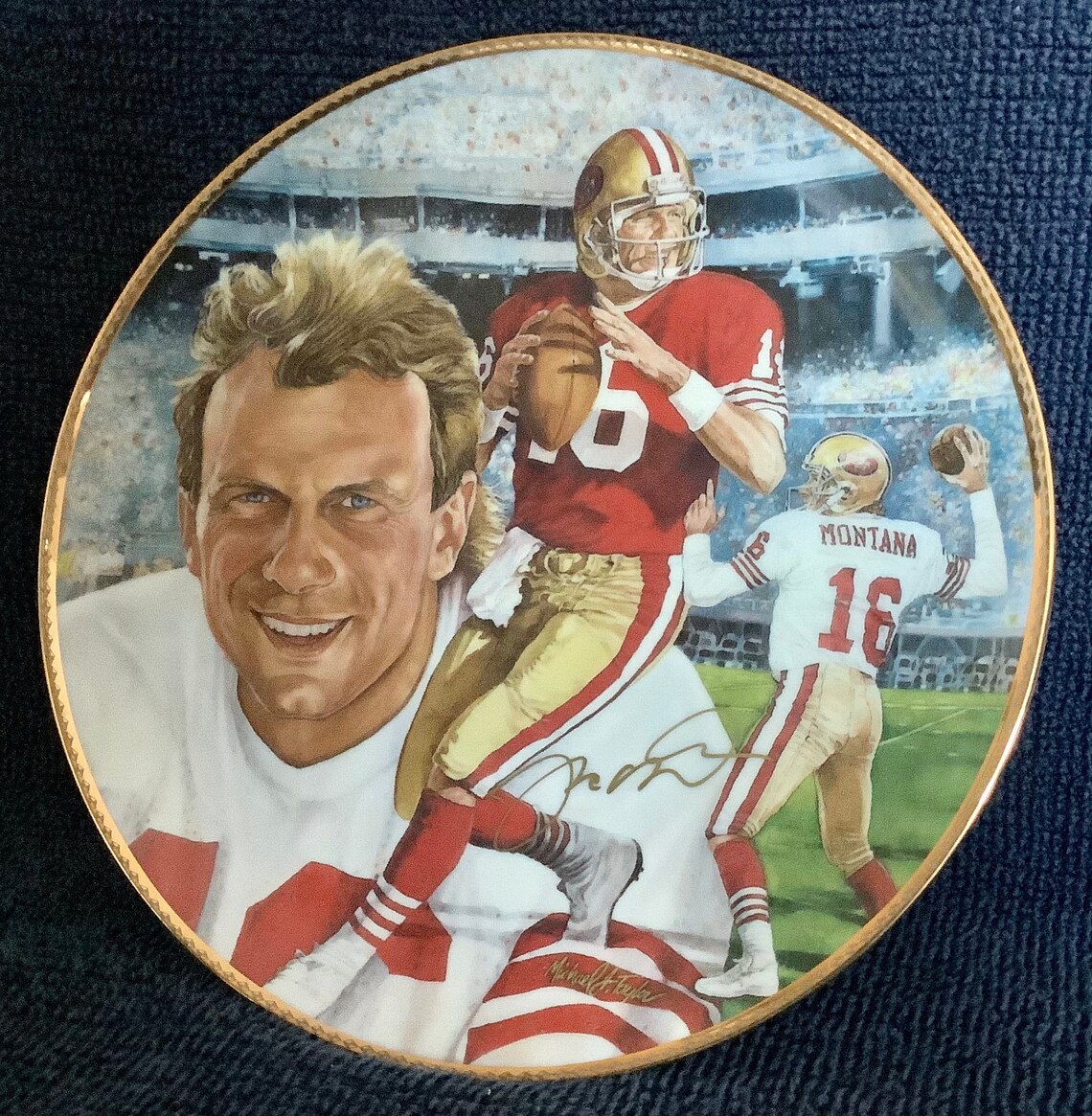 1991 Joe Montana comeback Kid Commemorative Plate Limited Etsy