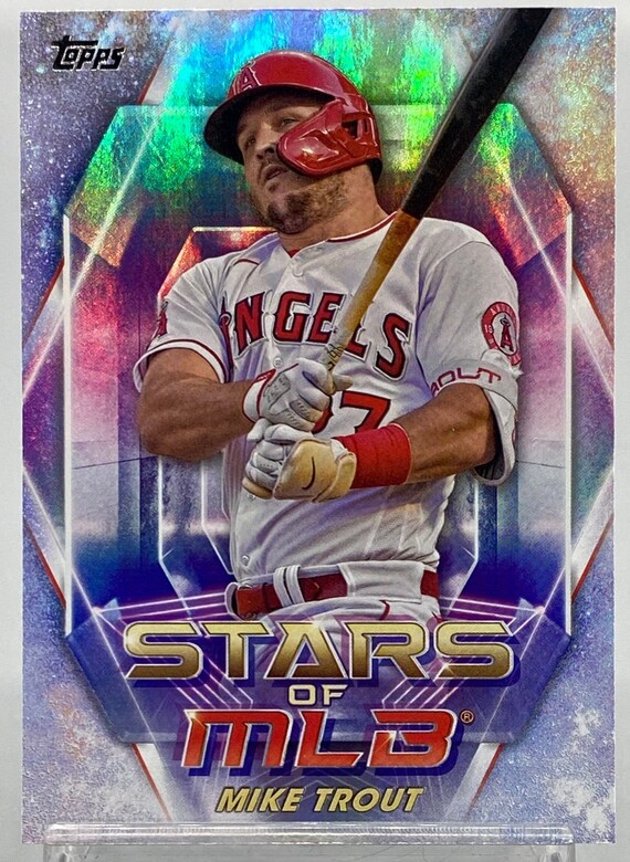mike trout rare baseball card 2023 Topps #27 NM-MT Los Angeles Angels Trading : Collectibles & Fine Art rare 2020 baseball cards Mike