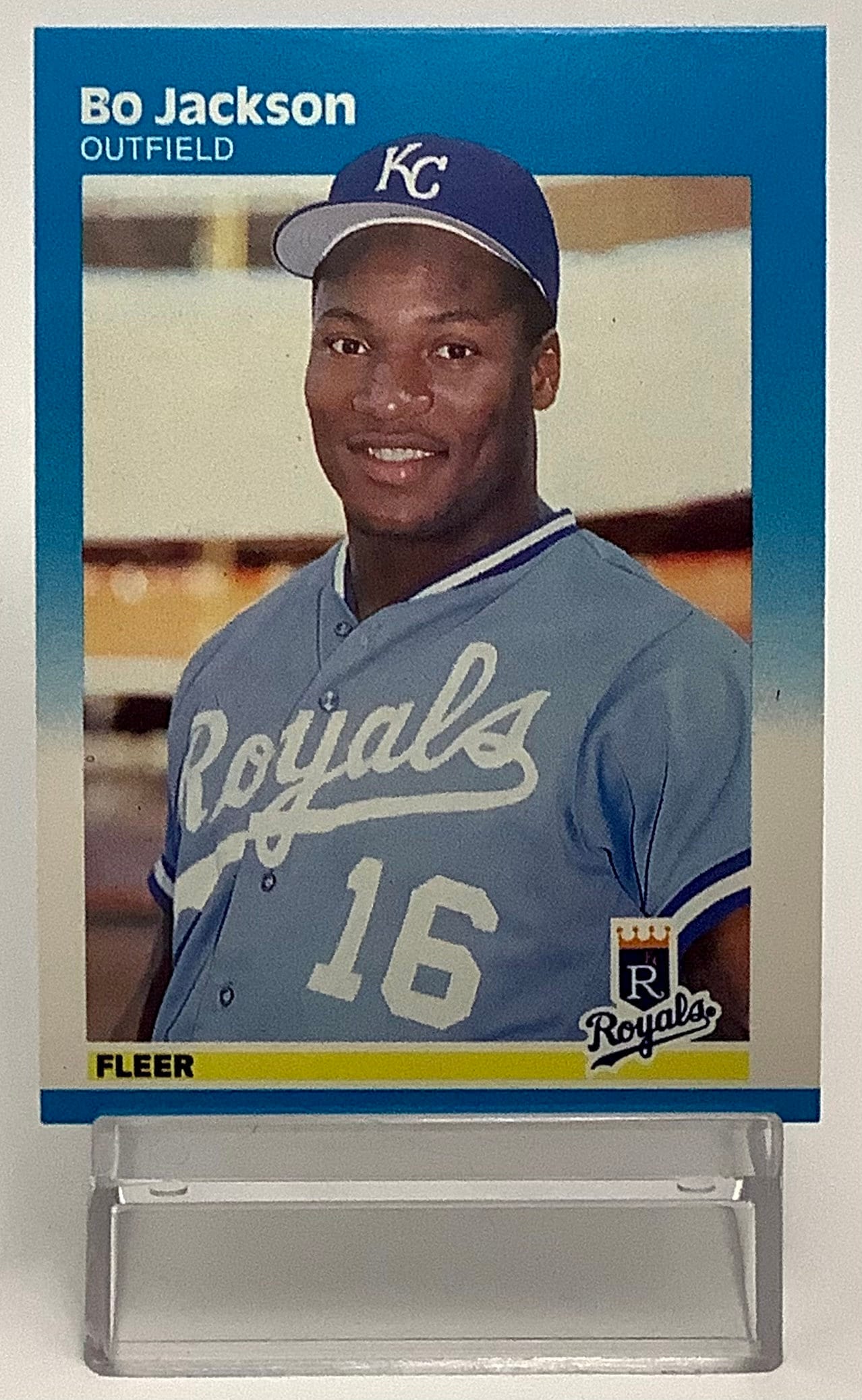 ORIGINAL Bo Jackson 1987 Fleer Baseball ROOKIE CARD Looks Etsy