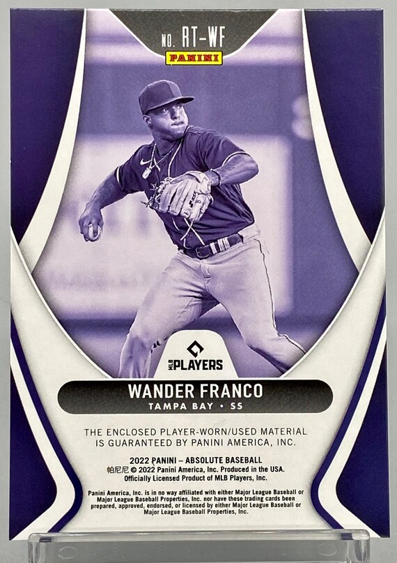2022 Topps Holiday Wander Franco Jersey Rookie Relic Tampa Rays