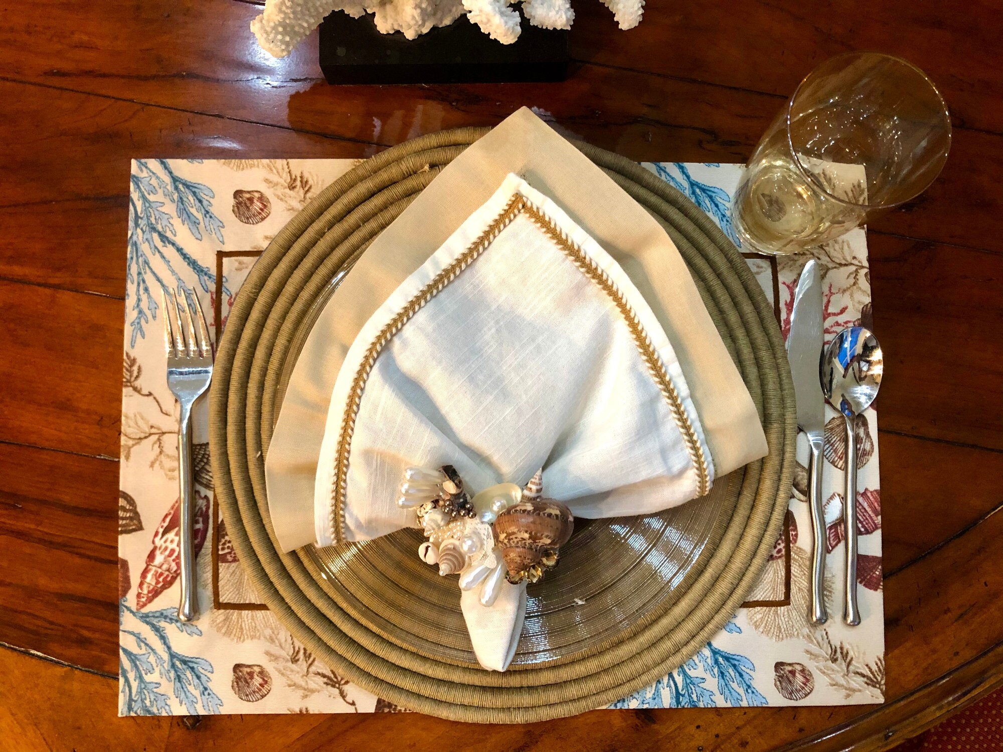 Khaki Linen Napkins Sets of 2 or 4 Hemstitch Border Etsy