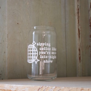 Sipping Coffee Like You&#39;re On A Late Night Show Coffee Mug, 16 oz, Gift for Friend, Swiftie Birthday Gift, Swiftie Cup