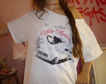 White Mustang Tee