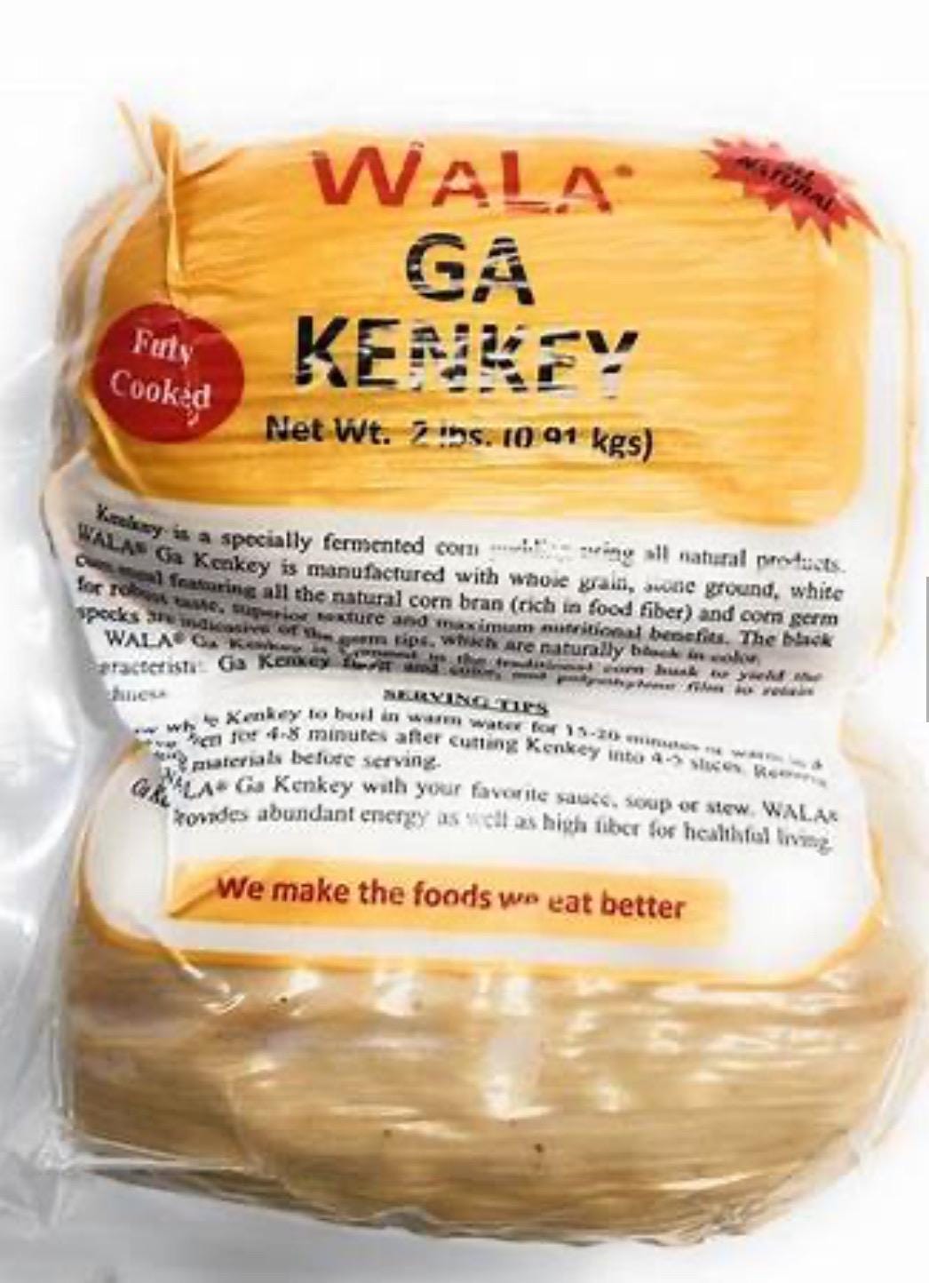 Kenkey Packaging Wala Ga Kenkey / Wala Fante Kenkey / 6 Balls / Ga Kenkey / Kenkey ...