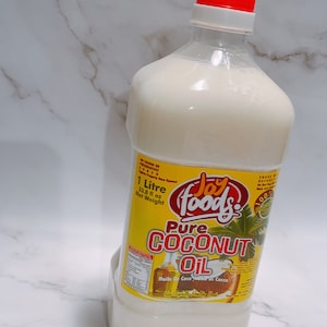 All natural Coconut oil / Kube Angwa / Handmade in Ghana / 1 liter / 33.8 oz