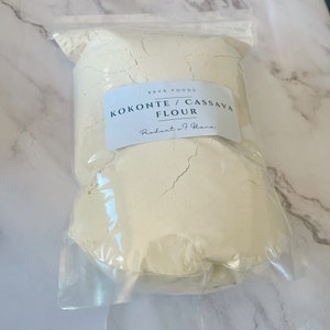 Fine Cassava flour / Kokonte / Yuca flour / Akpu / 3 pounds