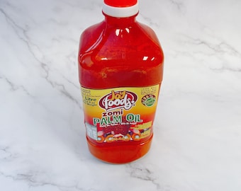 Zomi Palm oil / Red Palm oil / Red oil from Ghana / Zomi base / All natural /  No color added.