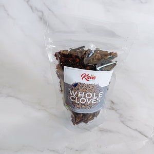 All natural whole cloves / dried cloves / Sourced from Ghana / 2 oz
