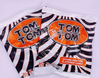 Tom Tom candy / Menthol flavored candy / 40 pieces /