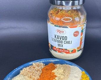 Kavod Mezcla de chile de mariscos / Mezcla de chile / Mezcla de Shito / 16 oz / Shito / Pimienta negra /