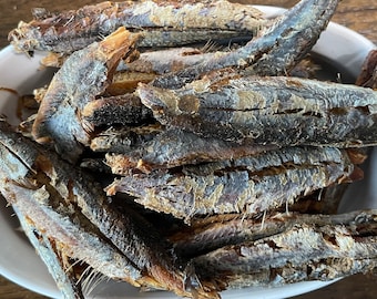 Dried Smoked Anchovies/ Herrings / Amane / sourced directly from Ghana, West Africa / 4 oz