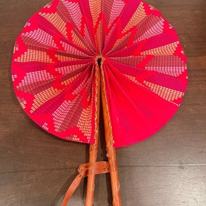 Hand fan / Folding fan / Ankara print fan / African print fan / Foldable fan / Handmade