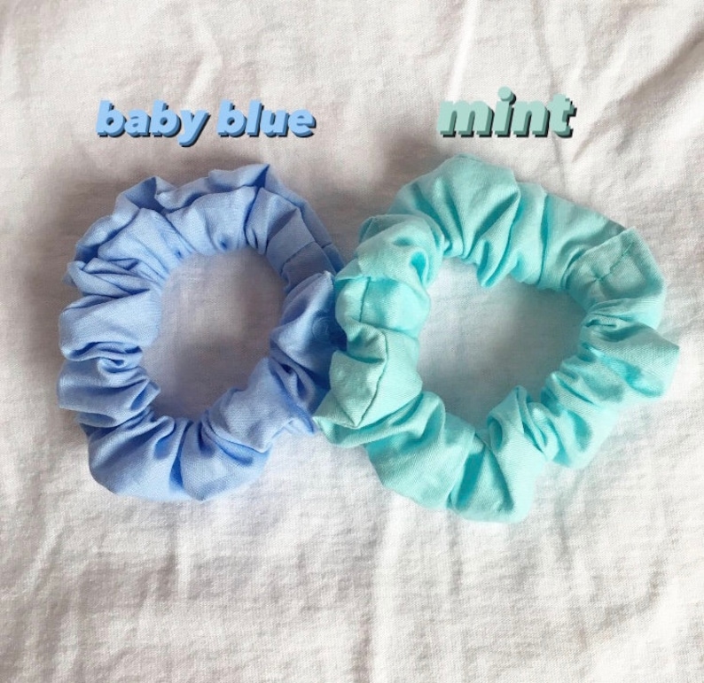 Gift Ideas Pastel Cute Hair Accessories Birthday Fabric Scrunchies Cheap Rainbow Fabric Rainbow Scrunchy Handmade RAINBOW