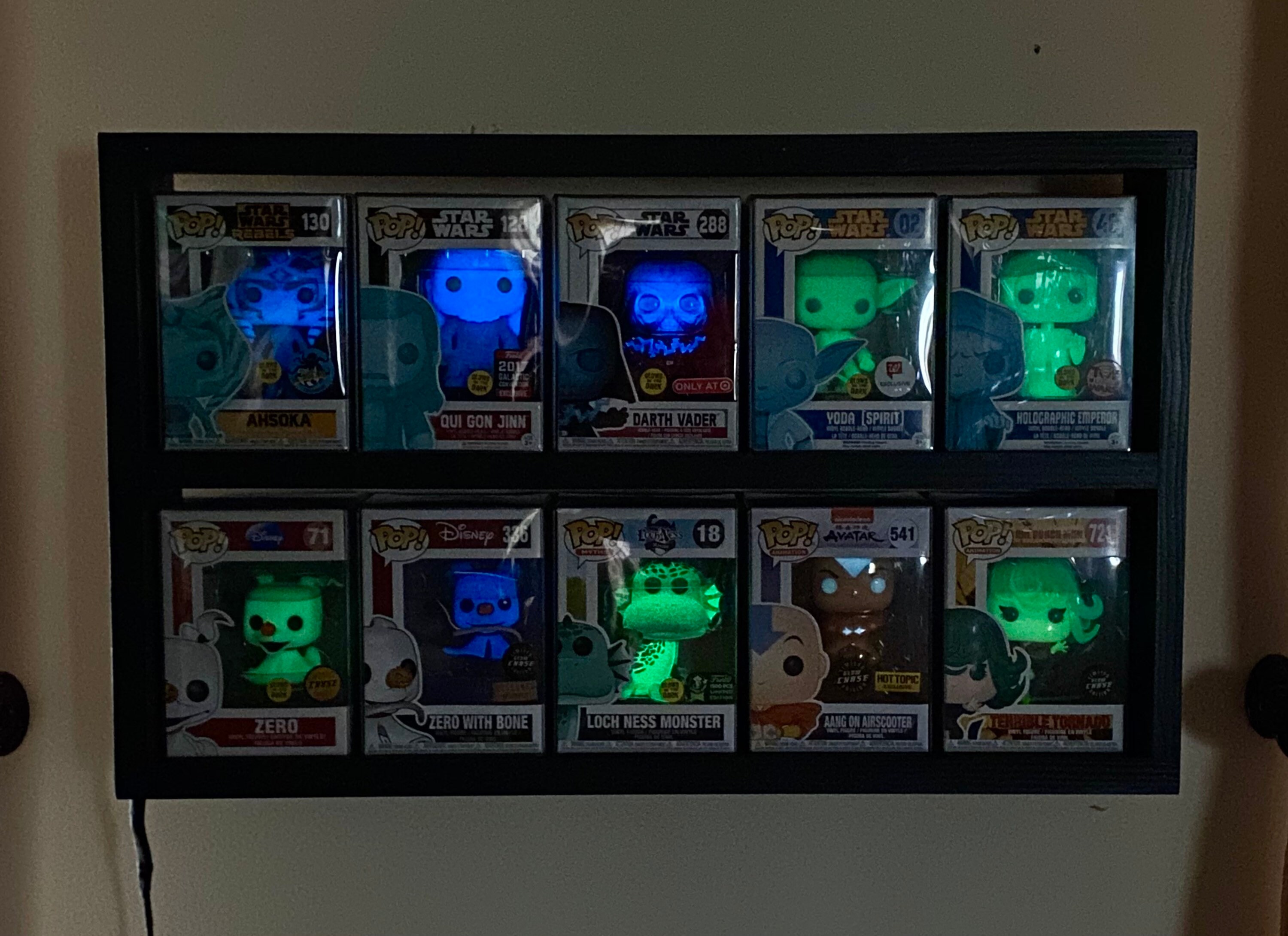 Black light Funko pop display Etsy