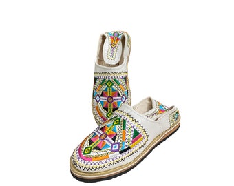 Babuchas de piel suave para mujer - Hechas a mano en Marruecos - Zapatillas boho chic - Regalo minimalista - Babucha de mujer