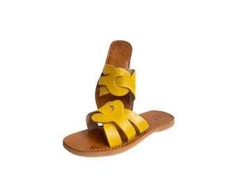 Genuine leather sandal, Genuine leather thongs, 100% handmade natural leather sandal, Handcrafted and authentic sandal