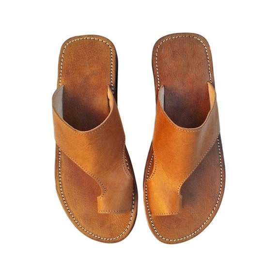 Genuine Leather Sandal Genuine Leather Thongs 100% Handmade - Etsy