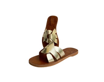 Genuine leather sandal, Genuine leather thongs, 100% handmade natural leather sandal, Handcrafted and authentic sandal