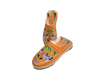 Babuchas de piel suave para mujer - Hechas a mano en Marruecos - Zapatillas boho chic - Regalo minimalista - Babucha de mujer