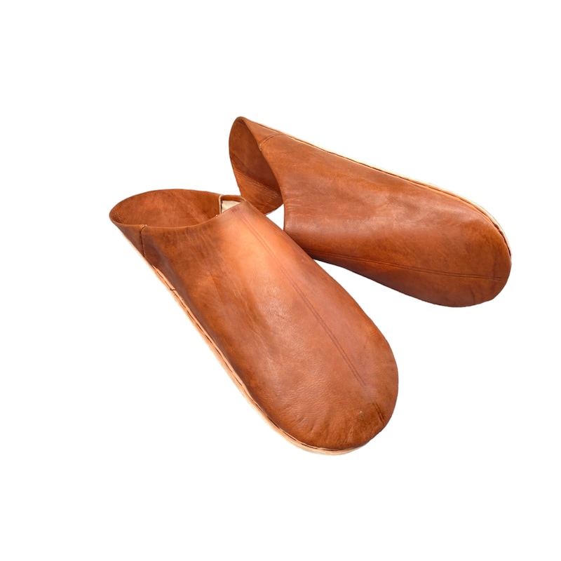 Leather Slippers - Etsy