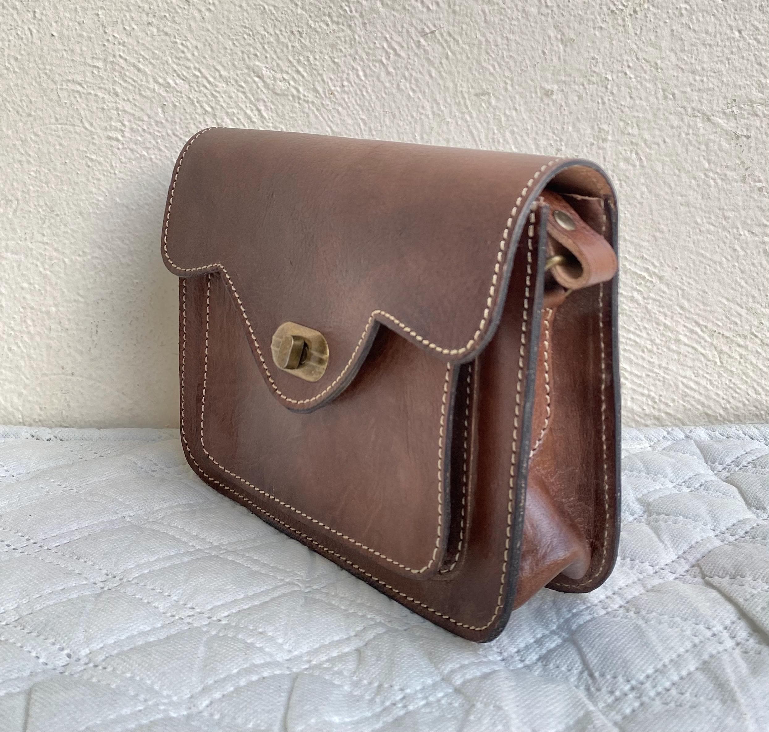 Charm and Authenticity: Handmade Moroccan Leather Shoulder Bag