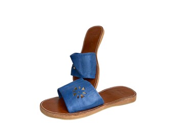 Genuine leather sandal, Genuine leather thongs, 100% handmade natural leather sandal, Handcrafted and authentic sandal