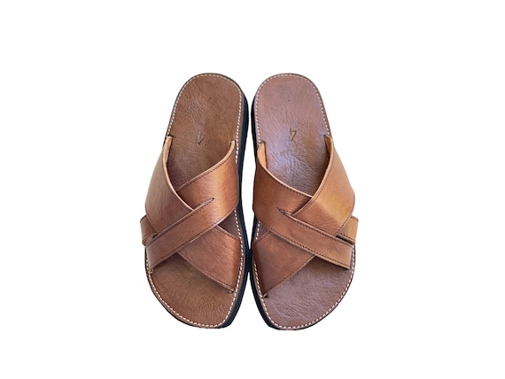 men's dress sandals leather Duca Positano Senape Calfskin Crocodile Print Sandal 9 handwoven leather APOLLO TDM Men's sandals -