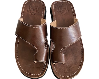 Genuine leather sandal, Genuine leather thongs, 100% handmade natural leather sandal, Handcrafted and authentic sandal