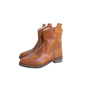 Damesmode-enkellaarzen van echt leer, 100% handgemaakt, premium kwaliteit.