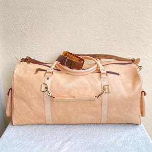 Personalisierte Reisetasche aus Leder, handgefertigte Wochenendtasche, Luxus-Reisetasche, handgefertigte marokkanische Reisetasche, Gepäck aus echtem Leder