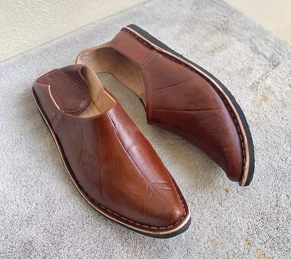 Babucha bereber marrón Ali Baba – Piel de alta gama – Babucha - Main Image