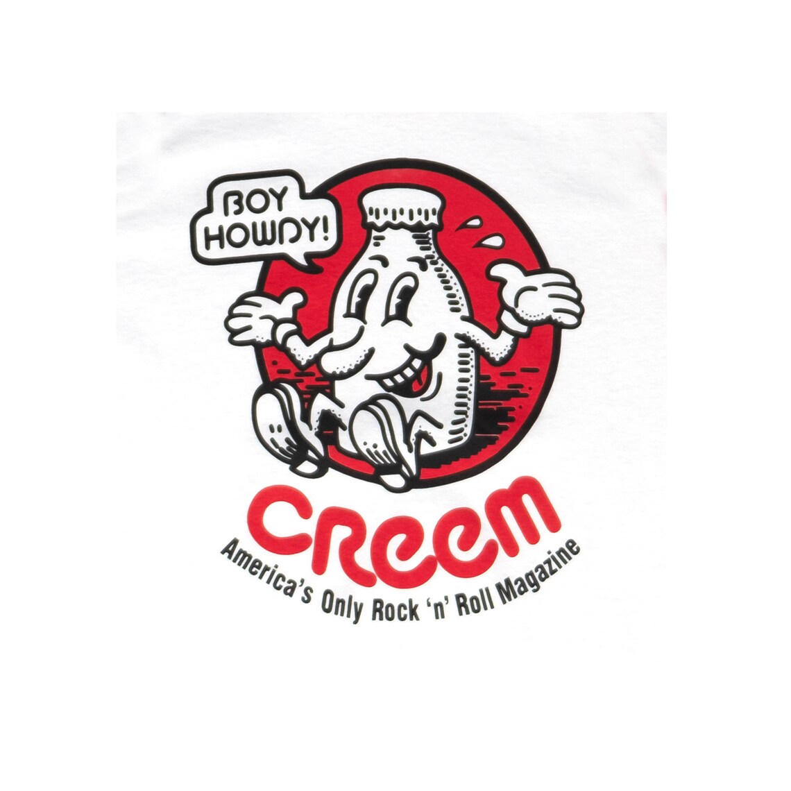 Boy Howdy CREEM Baseball TShirt in White & Red Etsy