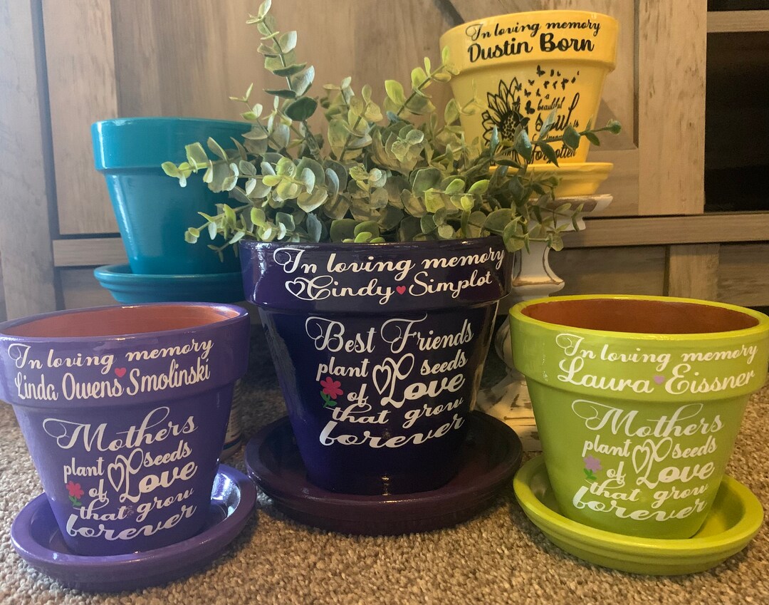 Personalized Memorial Pot /bereavement Gift Etsy