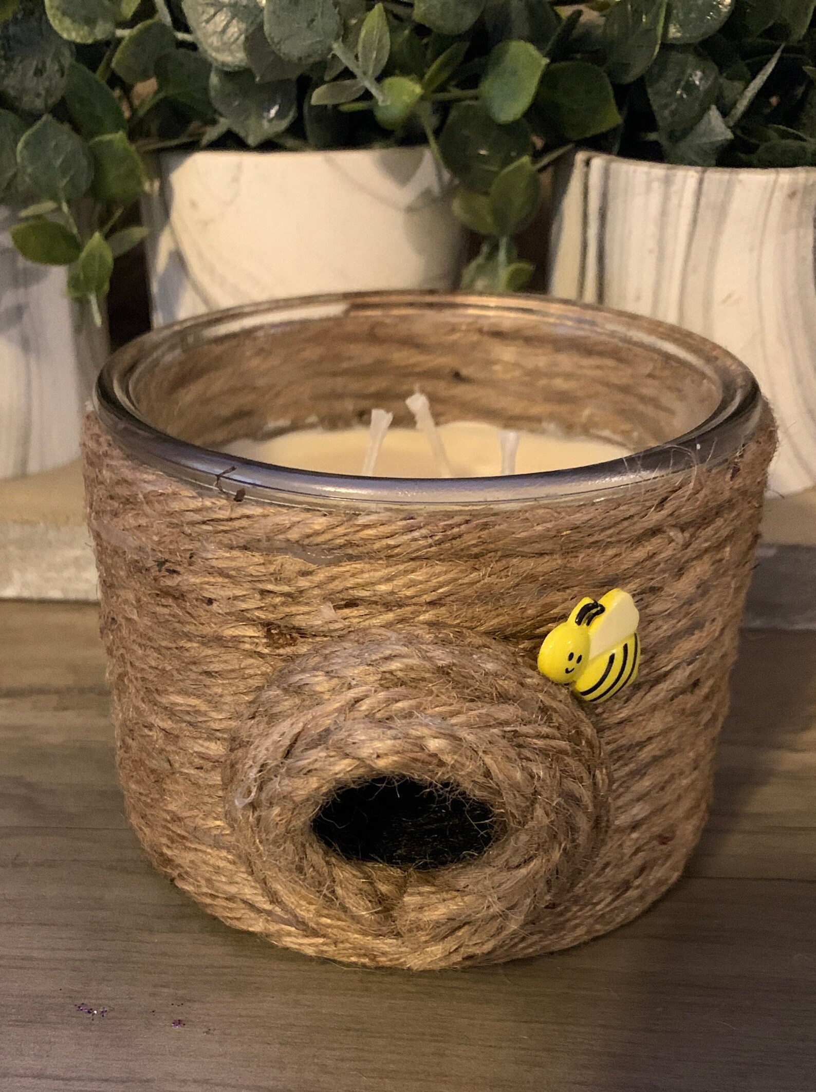 Bee Hive Candle Handmade Birthday Gift Spring Decor Etsy