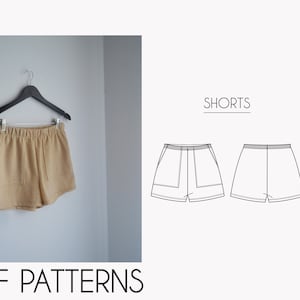 Shorts PDF sewing patterns - XS to XXL - Digital patterns
