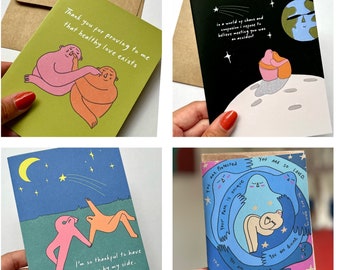 4 Pack Greeting Cards