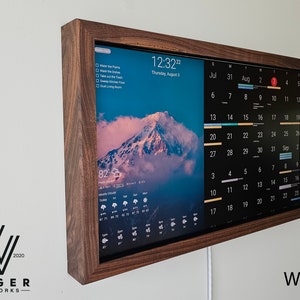 32in touchscreen smart calendar / smart home control center / dakboard -  etsy