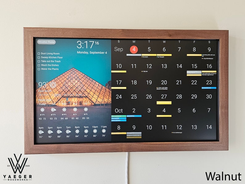 27in Touchscreen Smart Calendar / Dakboard/ Smart Wall Display / Photo Viewer image 1