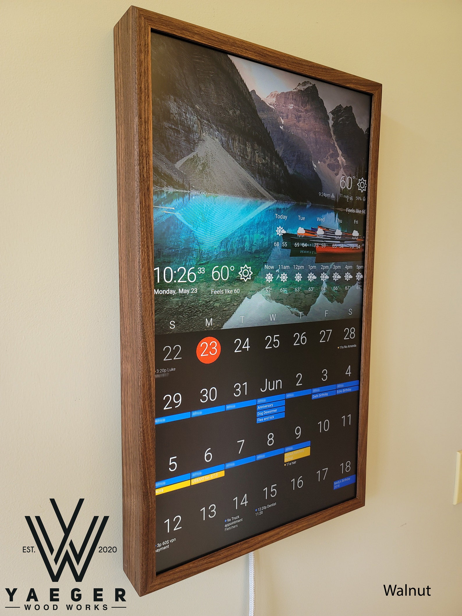 27in Smart Calendar / Smart Wall Display / Photo Viewer Etsy