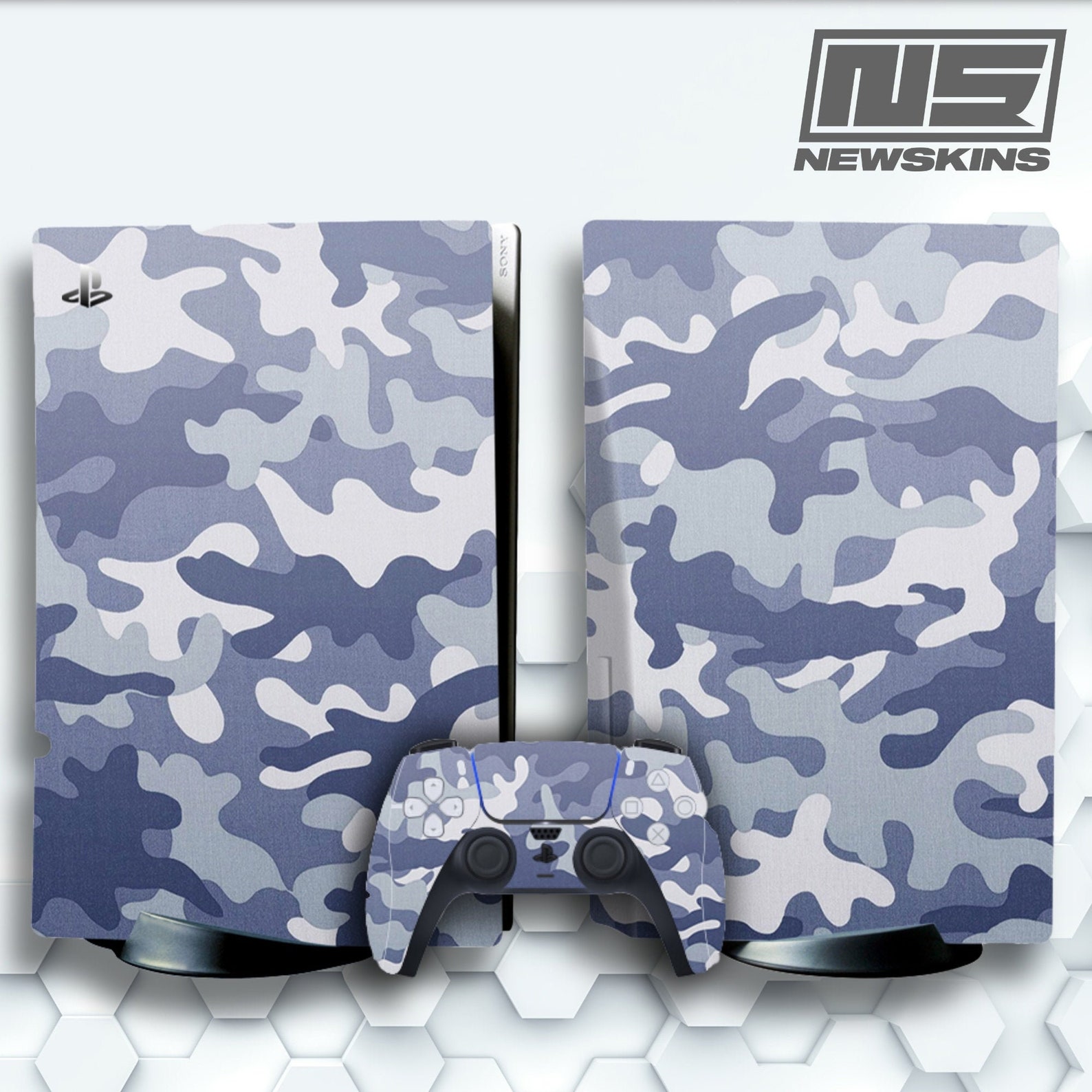 PS5 Skin Snow Camo Playstation 5 White Camouflage Full Vinyl Etsy UK