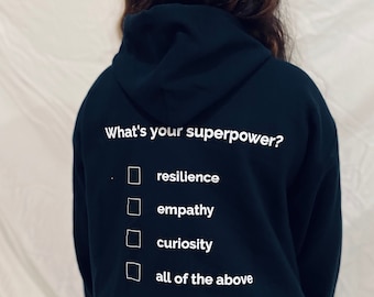 Jaka jest Twoja Supermoc? Bluza z kapturem unisex