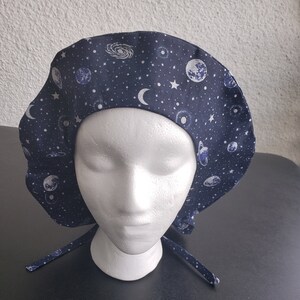 Blue Galaxy Scrub Cap| Men&#39;s surgical hat| Women&#39;s surgical hat| Women&#39;s surgical cap| Men&#39;s surgical cap| Unisex surgical cap
