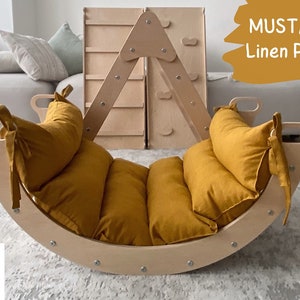 Grimpeur Montessori avec coussin de voûte plantaire, triangle d'escalade pliable rampe, grimpeur pour enfants, voûte d'escalade pour tout-petits oreiller, Kletterdreieck, Kletterbogen image 8