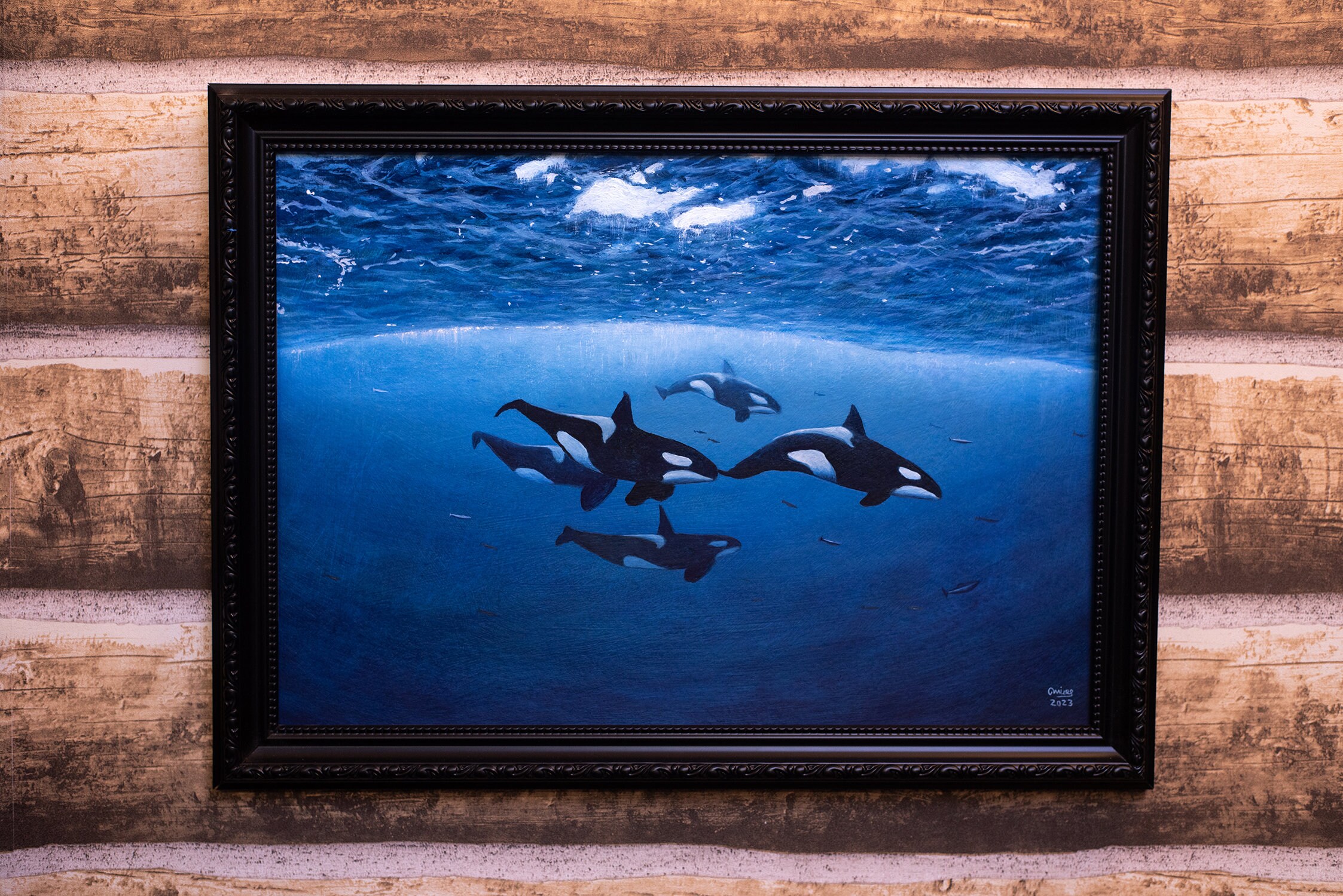 Monarchs of the Sea, Landscape, Oil Painting