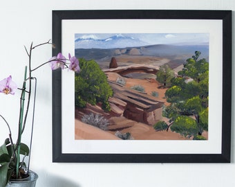 Utah Landschaft Landschaft, Druck von Original Ölgemälde, Fine Art