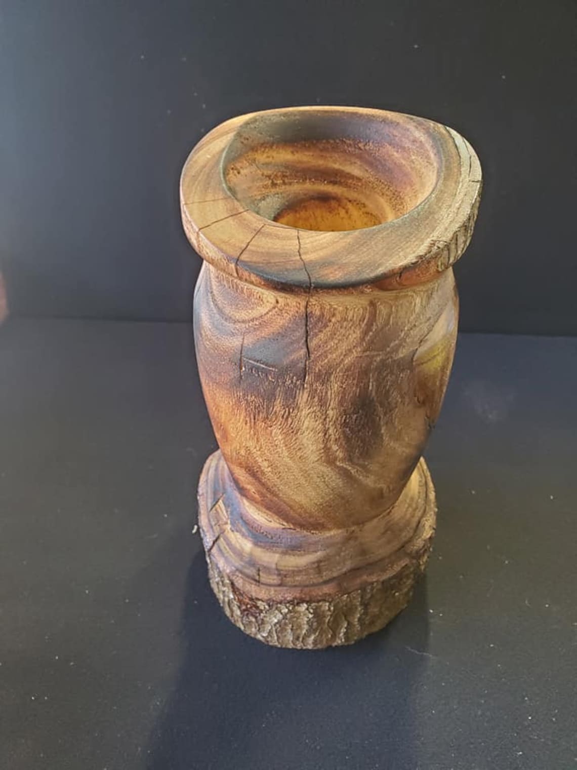 Avocado Wood Vase Etsy