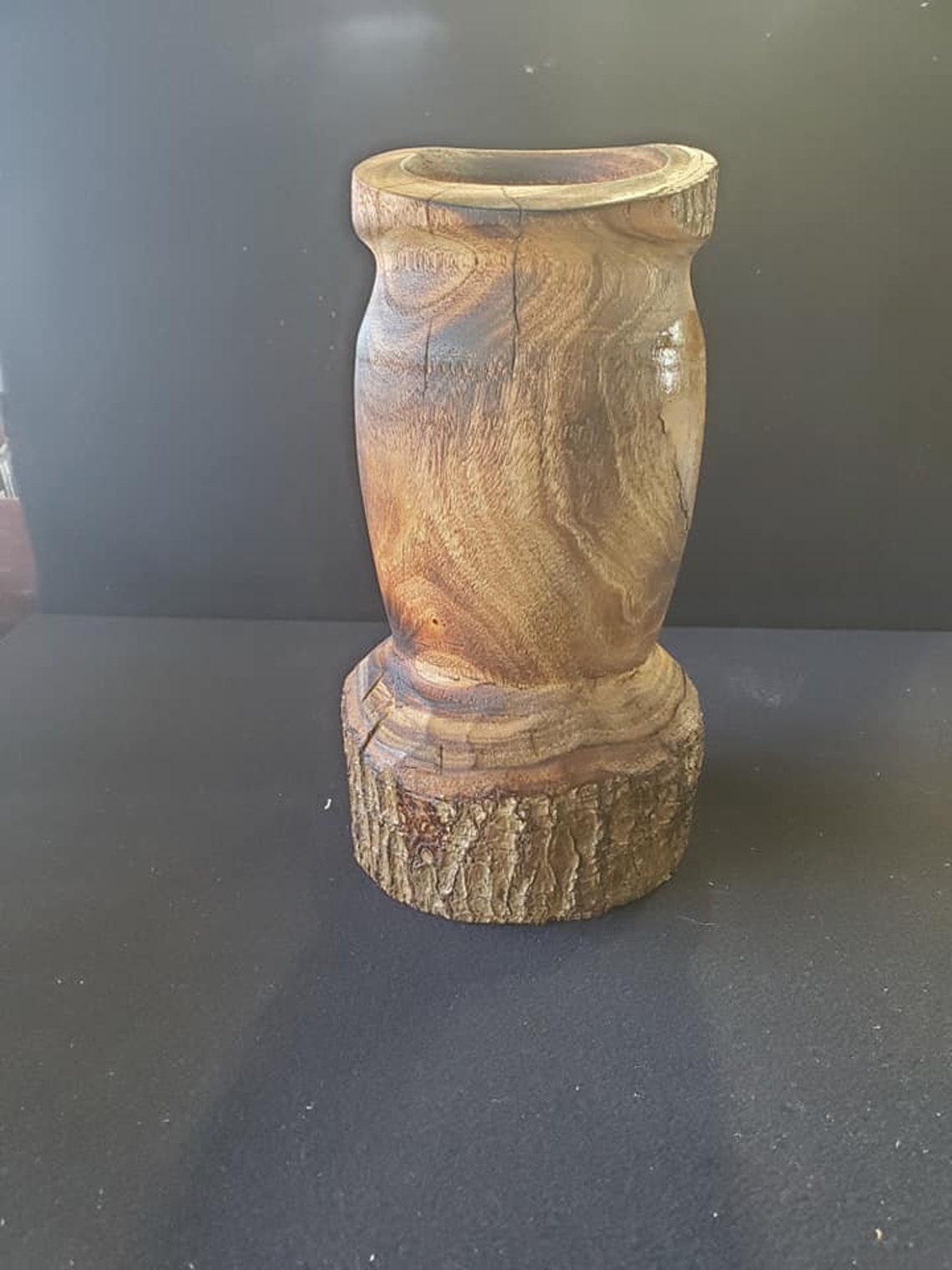Avocado Wood Vase Etsy
