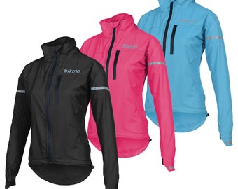 women girls ladies Cycling rain jacket Hooded casual wear waterproof outdoor running top s-2XL