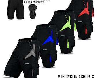 MTB Cycling Shorts: SIKMA Downhill Baggy Shorts with Padded Liner