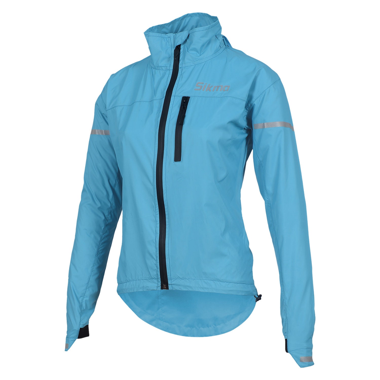 Women Girls Ladies Cycling Rain Jacket Hooded Casual Wear Waterproof